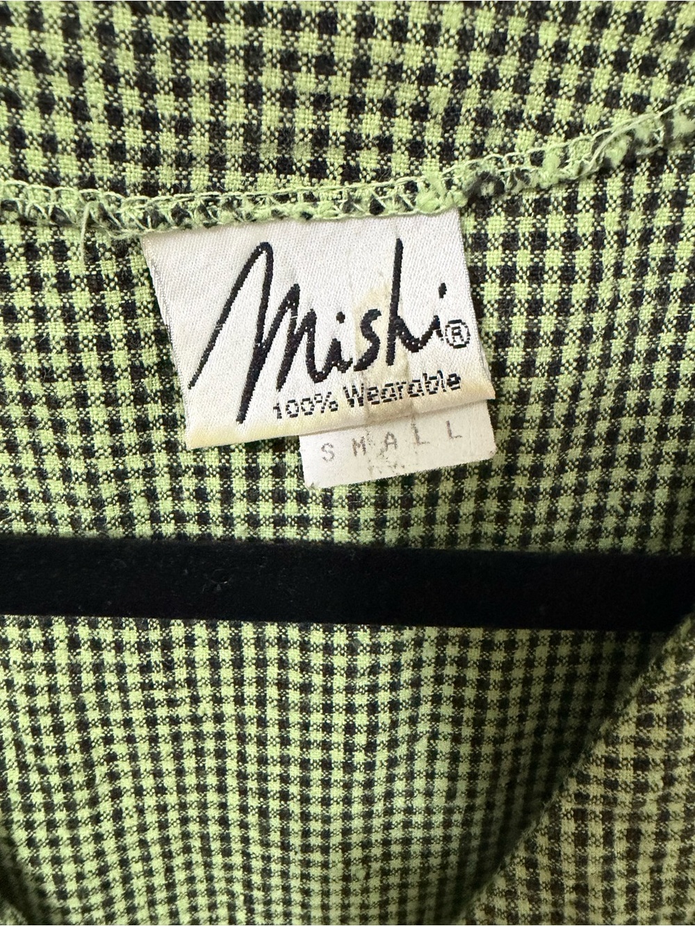 Mishi Zip-Front Checked Vest. - Picture 4 of 7